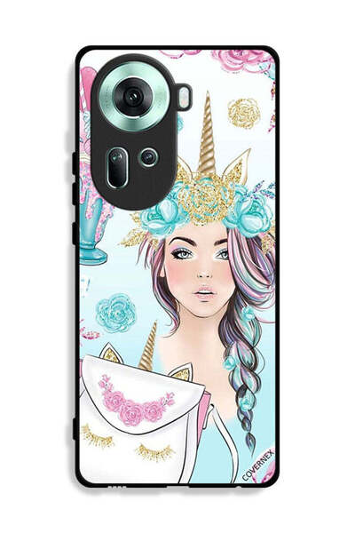 Covernex غطاء حماية لهاتف Oppo Reno11 5G مزين برسومات رموش على الحقيبة وفتاة ...