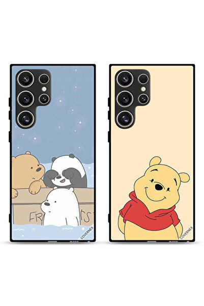 Covernex حافظتان لهاتف سامسونج جالاكسي S24 ألترا 5G، أغطية حماية بتصميم Bear ...