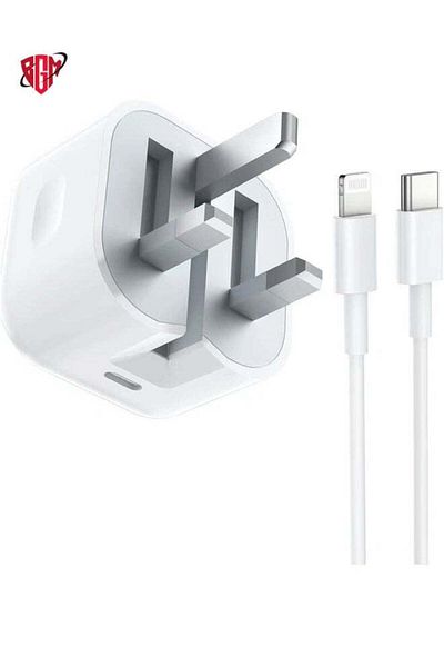 bgm شاحن iPhone سريع وموصل وكابل [معتمد من MFi] شاحن PD USB-C بقوة 20 وات