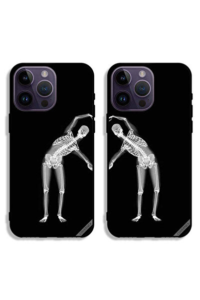 Covernex حافظتان لهاتف Apple iPhone 14 Pro، أغطية حماية بتصميم قلب وهيكل عظمي...