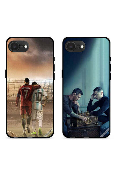 Covernex حافظتان لهاتف Apple iPhone 16e، غطاءان واقيان CR7 وLeo Messi