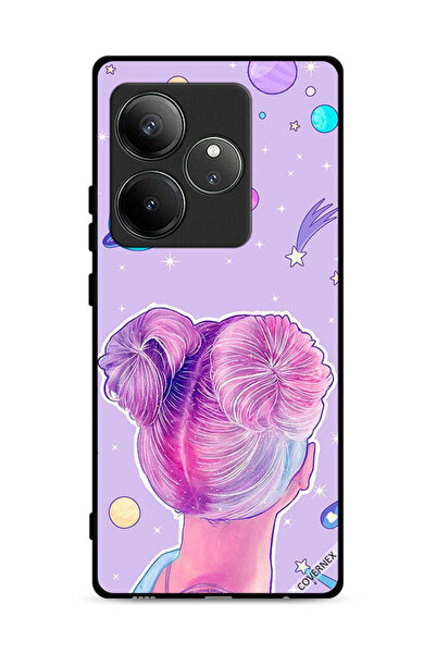 Covernex غطاء حماية لهاتف Realme GT Neo6 SE 5G برسومات فتاة ونجوم الفضاء