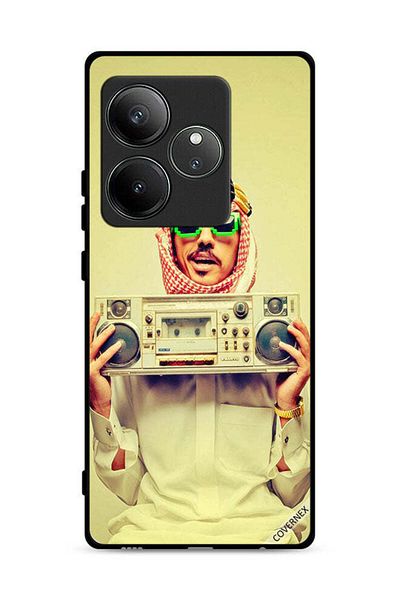 Covernex غطاء حماية لهاتف Realme GT 6T 5G يحمل جهاز موسيقى عتيق