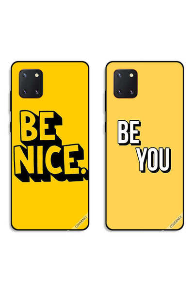 Covernex حافظتان واقيتان لهاتف سامسونج جالكسي نوت 10 لايت، كن لطيفًا وكن أنت