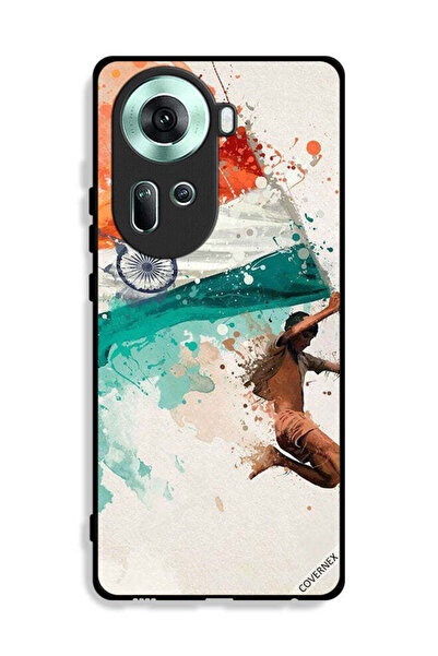 Covernex غطاء حماية لهاتف Oppo Reno11 5G يحمل علم الهند أثناء الطيران