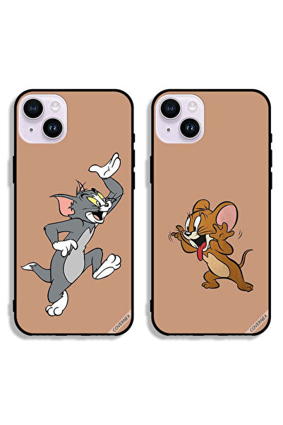 Covernex حافظتان لهاتف Apple iPhone 14 Plus، أغطية حماية خلفية بتصميم زوجين م...