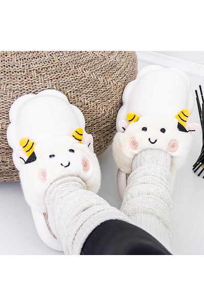 FASHION Women's Slippers W-23 White |