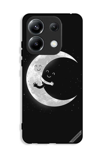 Covernex غطاء حماية لهاتف شاومي بوكو M6 برو 4G مع عناق القمر والسماء المظلمة