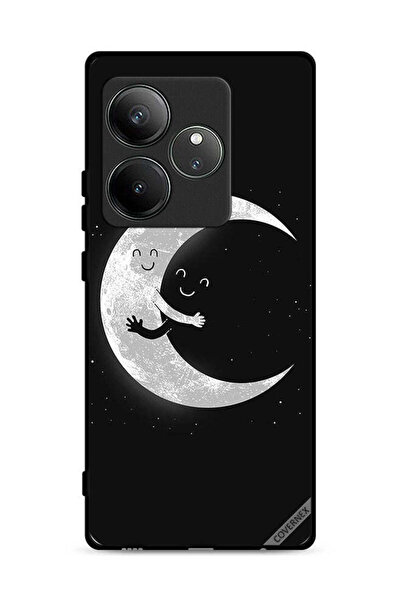 Covernex غطاء حماية لهاتف Realme GT 6T 5G بتصميم عناق القمر والسماء المظلمة