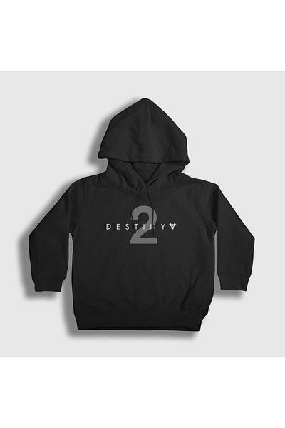 Presmono Unisex Kids Black Logo Game Destiny 2 Hooded Sweatshirt 554751Tt