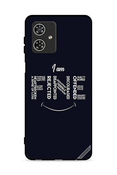 Covernex غطاء حماية لهاتف موتورولا موتو جي 54 5G، بخط عربي: أنا بخير