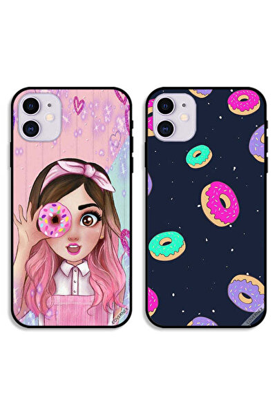 Covernex حافظتان واقيتان لهاتف Apple iPhone 12 mini بتصميم Donuts وDonut Love...