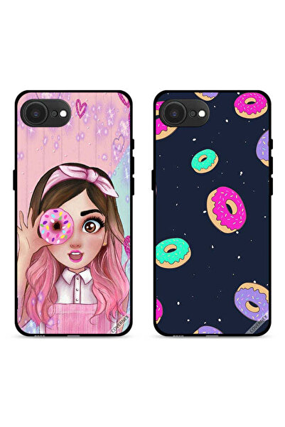 Covernex Two Cases For Apple iPhone 16e Protective Covers Donuts and Donut Lo...
