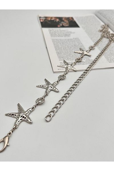 MODAM HİFA Star Stud Στρογγυλό αξεσουάρ Γυναικεία ζώνη φόρεμα ζώνη πουκάμισο ζώνη αλυσίδα