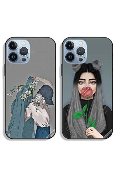 Covernex حافظتان واقيتان لهاتف Apple iPhone 13 Pro بتصميم فتاة ترتدي معطفًا و...