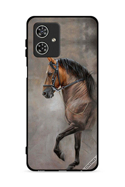 Covernex غطاء حماية لهاتف موتورولا موتو جي 54 5G، صورة حصان عتيقة