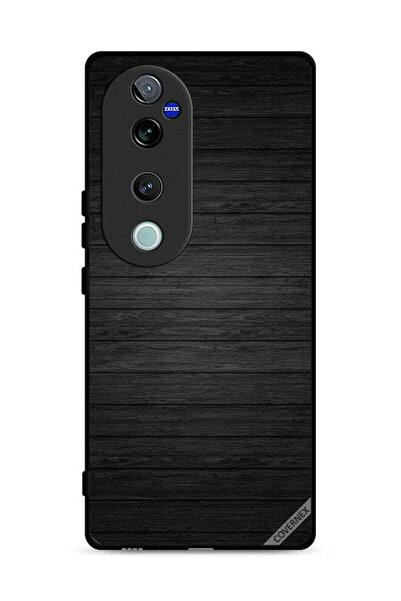 Covernex غطاء حماية لهاتف Vivo V40 Pro 5G بنمط خشبي داكن