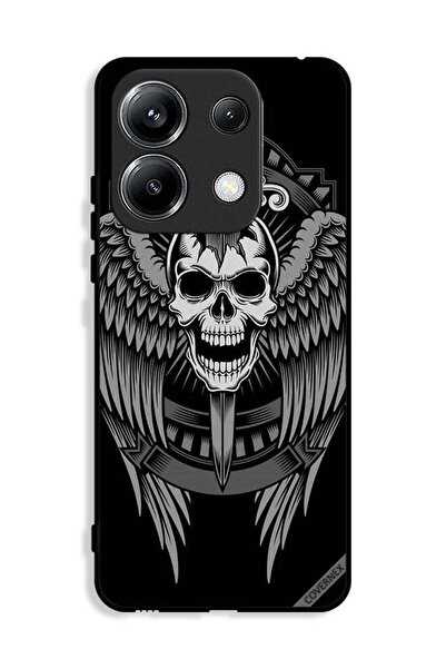 Covernex غطاء حماية لهاتف Xiaomi Poco M6 Pro 4G بتصميم جمجمة وأجنحة نسر