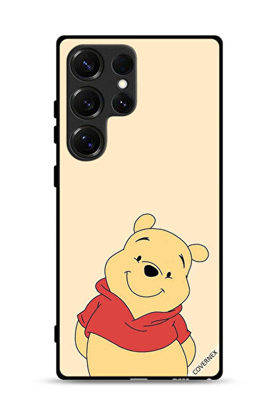 Covernex غطاء حماية لهاتف Samsung Galaxy S25 Ultra بتصميم الدب في وضع السعادة