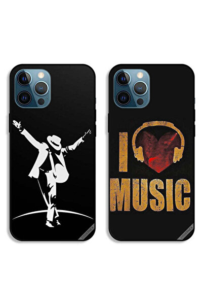Covernex حافظتان واقيتان لهاتف Apple iPhone 12 Pro Max من Mj Style وi Love Music