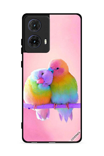 Covernex غطاء حماية لهاتف موتورولا موتو جي 85 5G بنقشة طيور لطيفة