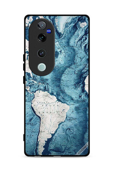 Covernex Vivo V40 Pro 5G Protective Case Cover Map Art