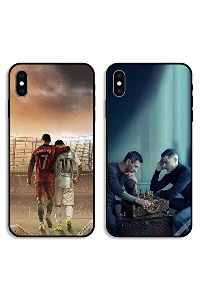 Covernex حافظتان لهاتف Apple iPhone XS واقيتان CR7 وLeo Messi