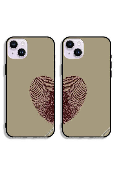 Covernex حافظتان واقيتان لهاتف Apple iPhone 14، أغطية خلفية بطبعة إبهام وقلب ...