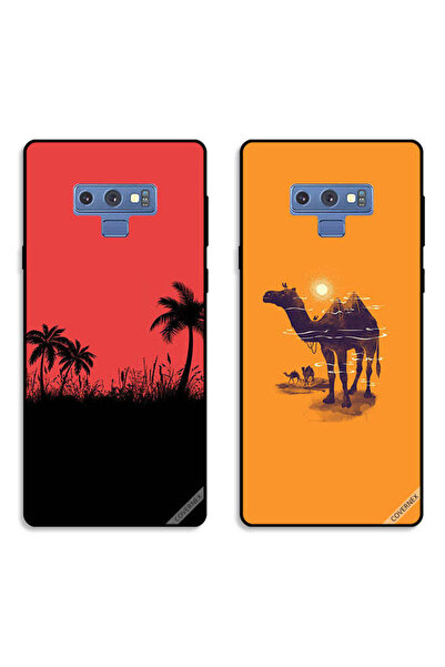 Covernex حافظتان لهاتف سامسونج جالاكسي نوت 9 بغطاءين واقيين، شجرة تمر وفن الجمال