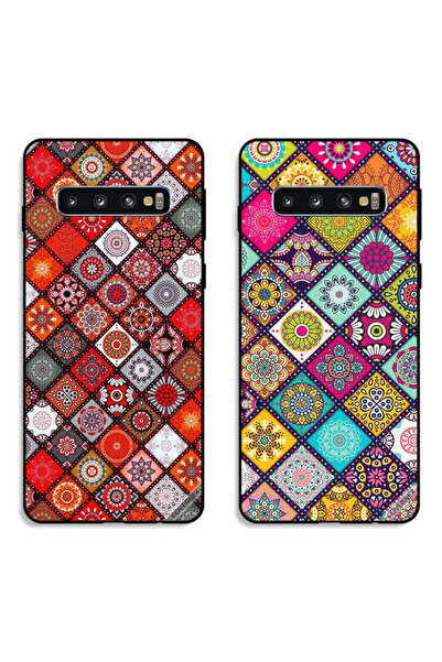 Covernex حافظتان لهاتف سامسونج جالاكسي S10 بلس، أغطية حماية بتصميم ماندالا وش...