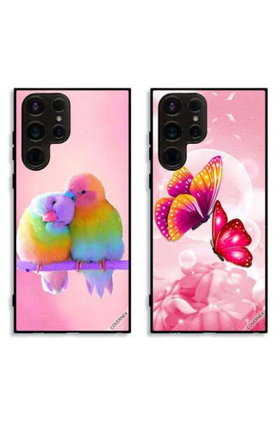 Covernex حافظتان لهاتف سامسونج جالاكسي إس 23 ألترا 5G بأغطية واقية برسومات طي...