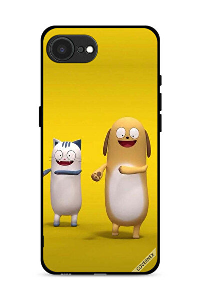 Covernex غطاء حماية لجهاز Apple iPhone 16e بنقشة قصة القط والكلب