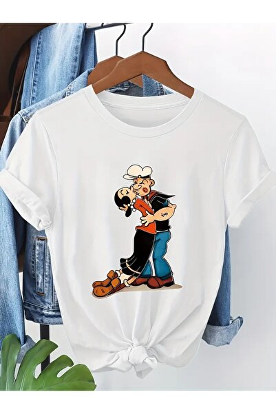 CLASİVA Summer Season Product Stylish Modern Design Popeye Printed Women's Un...