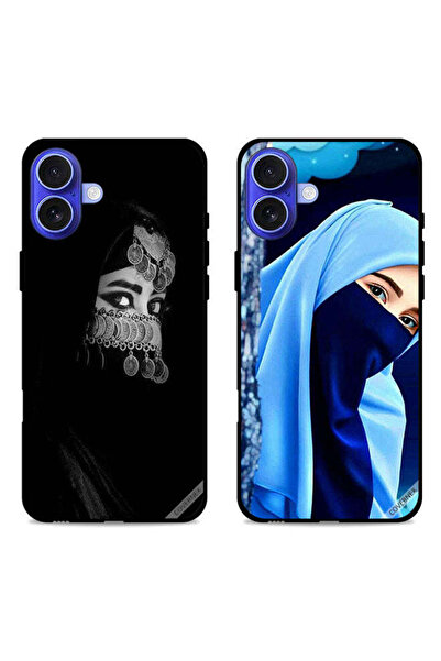 Covernex حافظتان لهاتف Apple iPhone 16، أغطية حماية، عيون جميلة، فتاة محجبة