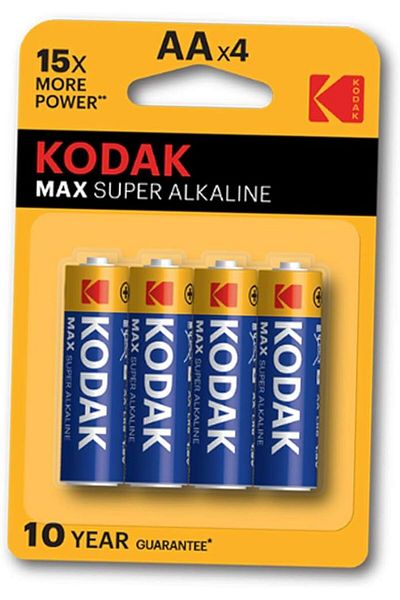 Kodak ALKALINE BATTERY AA 4S