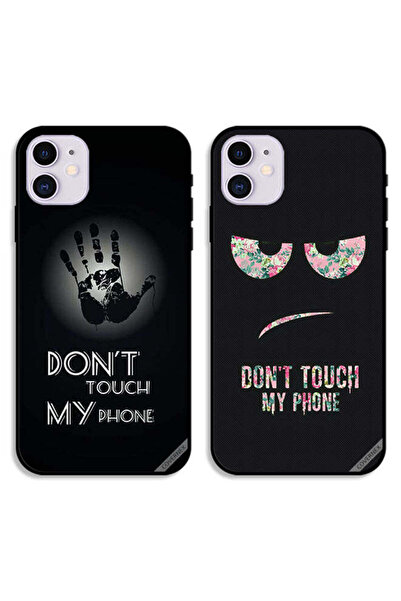 Covernex حافظتان لهاتف Apple iPhone 11، أغطية حماية، لا تلمس هاتفي، يد وزهور