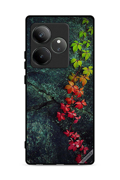 Covernex غطاء حماية لهاتف Realme GT 6 5G بأوراق جميلة