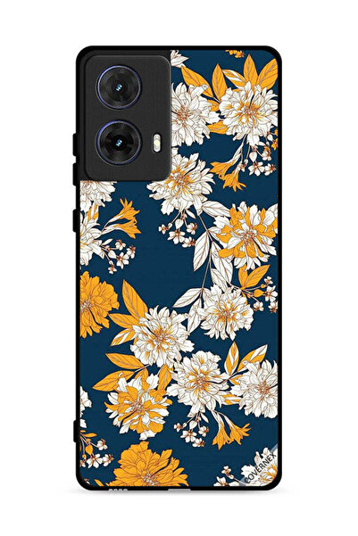 Covernex غطاء حماية لهاتف موتورولا موتو جي 85 5G بخلفية زهور وأوراق