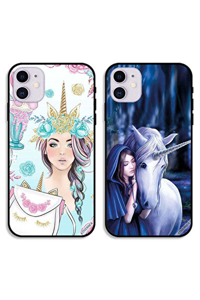 Covernex حافظتان لهاتف Apple iPhone 12 mini مع أغطية حماية رموش على الحقيبة و...
