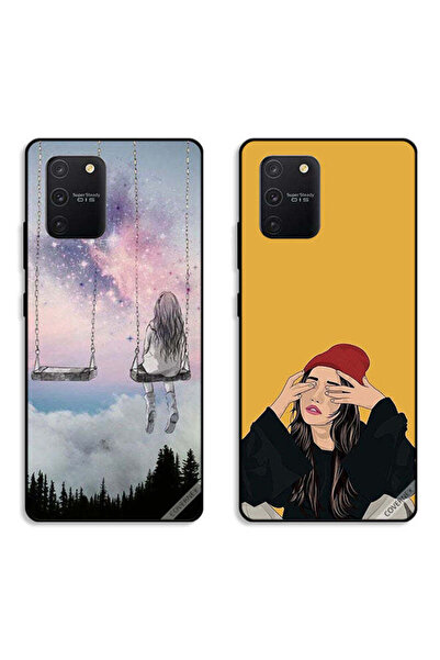 Covernex حافظتان واقيتان لهاتف سامسونج جالاكسي S10 لايت، تصميم فتاة وحيدة حزينة