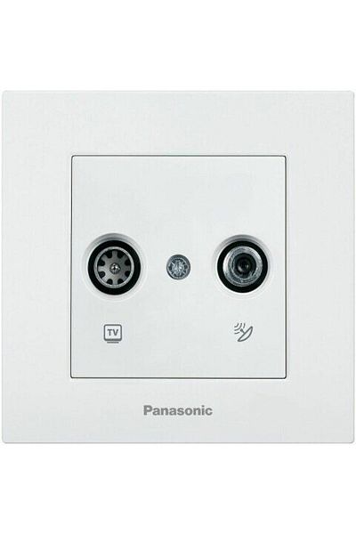 PANASONIC Final Satellite+TV Socket Karre Plus White