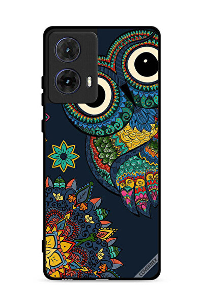 Covernex غطاء حماية لهاتف موتورولا موتو جي 85 5G بنقشة بومة زهرية