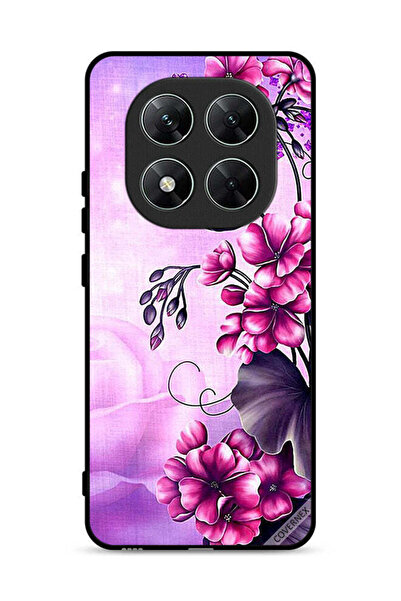 Covernex غطاء حماية لهاتف شاومي ريدمي نوت 14 برو 5G بخلفية زهور رومانسية