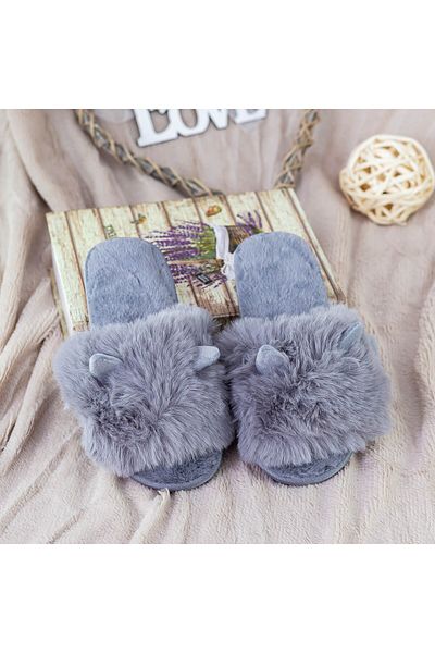 FASHION Women's Slippers WF-2201 Gray