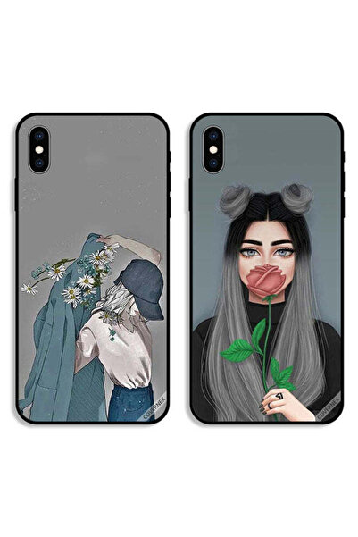 Covernex حافظتان واقيتان لهاتف Apple iPhone XS Max بتصميم فتاة ترتدي معطفًا و...