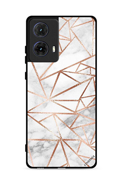 Covernex غطاء حماية لهاتف موتورولا موتو جي 85 5G بنمط رخامي وورق جدران