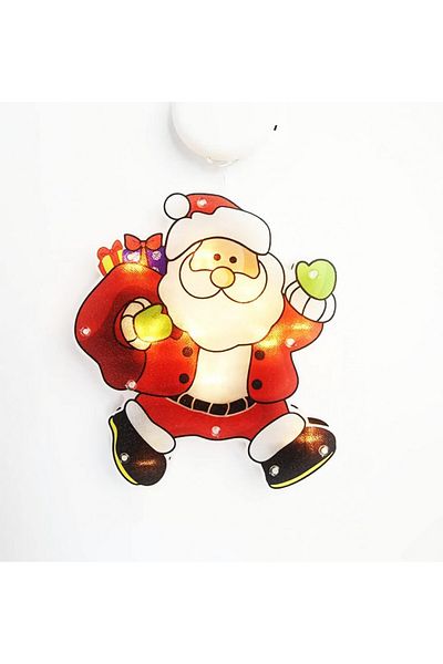 OEM LED decoration Santa Claus N\C, PVC, multicolor, batteries, 20 x 17 x 2.7 cm