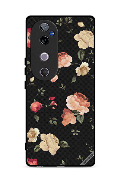 Covernex غطاء حماية لهاتف Vivo V40 5G بخلفية فنية زهرية