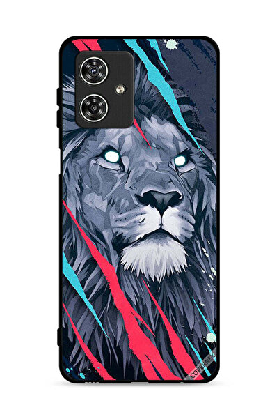 Covernex غطاء حماية لهاتف موتورولا موتو جي 54 5G بطبعة الأسد الملك