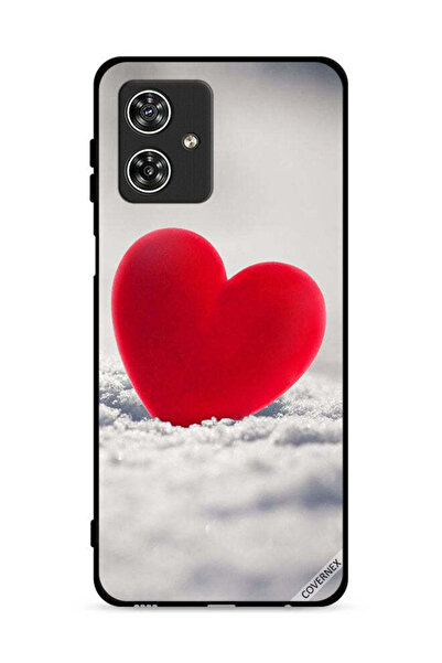 Covernex غطاء حماية لهاتف موتورولا موتو جي 54 5 جي بتصميم قلب أحمر جميل